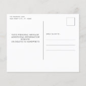 バジェット写真ユーカリ結婚式の日付を保存 (裏面)