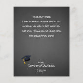 バジェット写真卒業ハットシャルボードVありがとう (裏面)