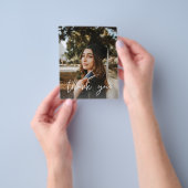 バジェット写真卒業ハットシャルボードVありがとう チラシ (手)