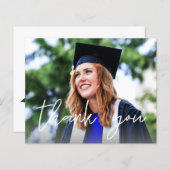 バジェット写真卒業ハットホワイトありがとう (正面/裏面)