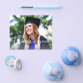 バジェット写真卒業ハットホワイトありがとう チラシ (シングル)