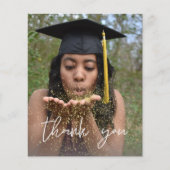 バジェット写真卒業ハット垂直Wありがとう (正面)