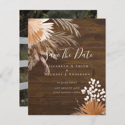 バジェット写真救日付PAMPAS Grass Terracotta (正面/裏面)