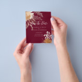 バジェット写真救日付PAMPAS Grass Terracotta チラシ (手)