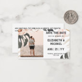 バジェット写真救日熱帯ビーチ ノートカード (正面/裏面インサイチュ)