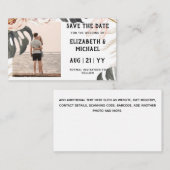 バジェット写真救日熱帯ビーチ ノートカード (正面/裏面)