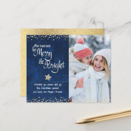 バジェット写真日メリーはBright Script Navy Card