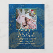 バジェット写真結婚式の日付を保存Boho抽象芸術 (正面)