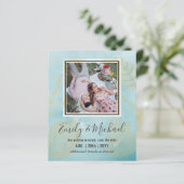 バジェット写真結婚式の日付を保存Boho抽象芸術 (スタンド正面)