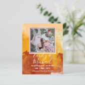 バジェット写真結婚式の日付を保存Boho抽象芸術 (スタンド正面)