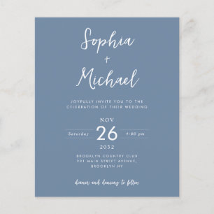 バジェット写真詳細QRウェブサイトほこりブルー結婚ズ