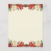 バジェット冬のクリスマスブルゴーニュ結婚のフライヤー (裏面)