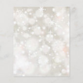 バジェット冬の雪のパステルカラー赤ちゃんシャワー (裏面)