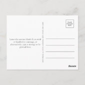 バジェット冬エレガントの緑のクリスマス ポストカード (裏面)