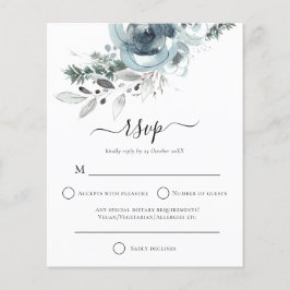 バジェット冬モダンフローラクリスマスウェディングRSVP