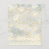 バジェット冬50周年記念金ゴールドハート招待状 (裏面)