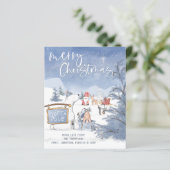 バジェット北極サンタアニマルズスノーホリデーカード (スタンド正面)