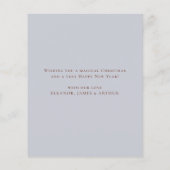 バジェット北欧セントニコラスのクリスマスカード (裏面)