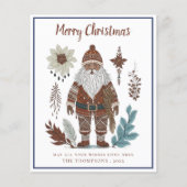 バジェット北欧セントニコラスのクリスマスカード (正面)