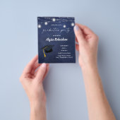 バジェット卒業ハットシャルボードパーティーブルー チラシ (手)