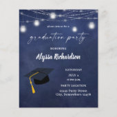 バジェット卒業ハットシャルボードパーティーブルー チラシ (正面)