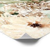 バジェット卒業パンパス植物学モダン校 ポスター (角)