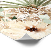 バジェット卒業パンパス植物学モダン校 ポスター (角)