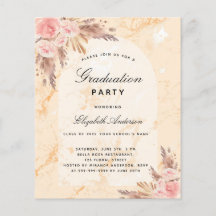 バジェット卒業パーティーパンパスグラス大理石2025