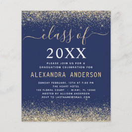 バジェット卒業写真金ゴールドネイビーブルークラス2023