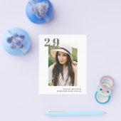 バジェット卒業2フォトシンプル2023シルバーカード チラシ (シングル)