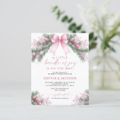 バジェット喜びの小さなバンドル赤ちゃんシャワー招待状 (スタンド正面)