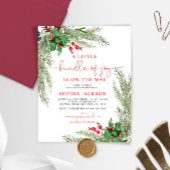 バジェット喜びの小さなバンドル赤ちゃんシャワー招待状