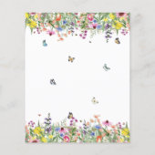 バジェット夏のフローラカップルのシャワー (裏面)