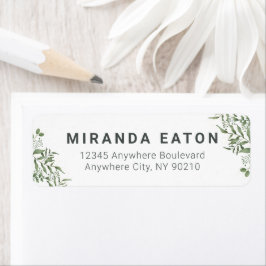 バジェット多糖ユーカリ葉差出人住所 ラベル