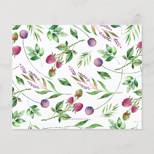 バジェット多肉質ユニセックスベビーシャワー招待状 (裏面)