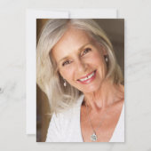 バジェット多血お祝いライフ招待状 ノートカード (裏面)