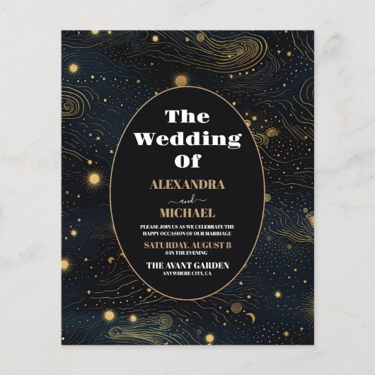 バジェット天の三日月の金ゴールド結婚ズ (正面)