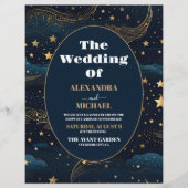 バジェット天の三日月の金ゴールド結婚ズ チラシ (正面)