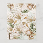 バジェット天然ボヘミアン植物学モダンエレガント (裏面)