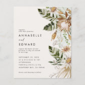 バジェット天然ボヘミアン植物学モダンエレガント (正面)