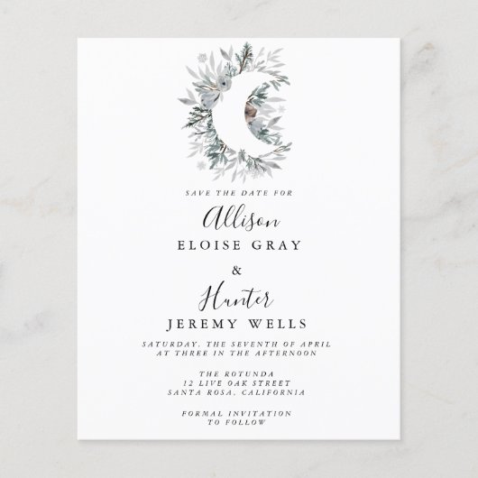 バジェット天空の日付フライヤーを保存 チラシ (正面)