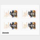 バジェット子供の水の色ベビーシャワーハロウィーン 長方形シール (シート)