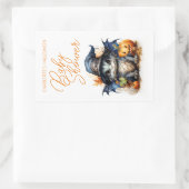 バジェット子供の水の色ベビーシャワーハロウィーン 長方形シール (バッグ)