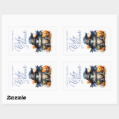 バジェット子供の水の色ベビーシャワーハロウィーン 長方形シール (シート)