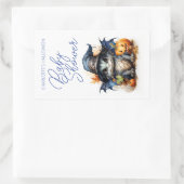 バジェット子供の水の色ベビーシャワーハロウィーン 長方形シール (バッグ)