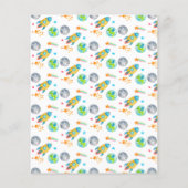 バジェット宇宙ブラストオフ子供の誕生日パーティー (裏面)