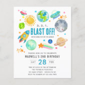 バジェット宇宙ブラストオフ子供の誕生日パーティー (正面)