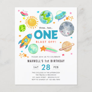 バジェット宇宙1st誕生日パーティーロケット