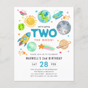 バジェット宇宙TWO月2日の誕生日パーティー