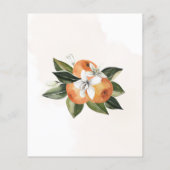 バジェット小さなかわいこちゃんベビーシャワー招待状 (裏面)